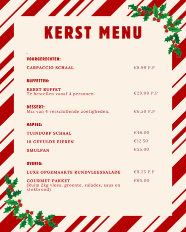 Kerst buffet 2025